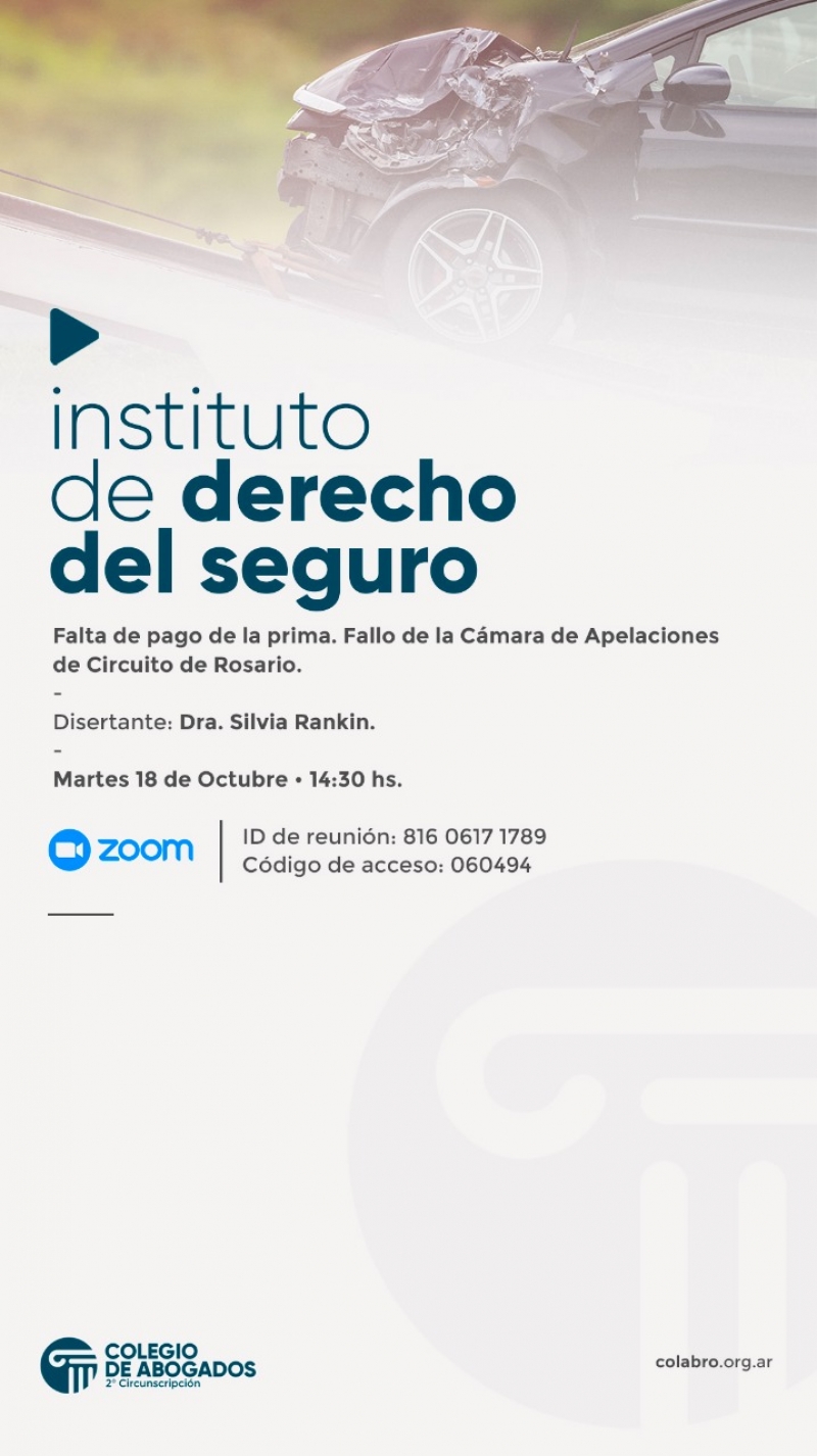 FALTA DE PAGO DE LA PRIMA. FALLO DE LA CÁMARA DE APELACIONES DE CIRCUITO DE ROSARIO - 18/10/2022